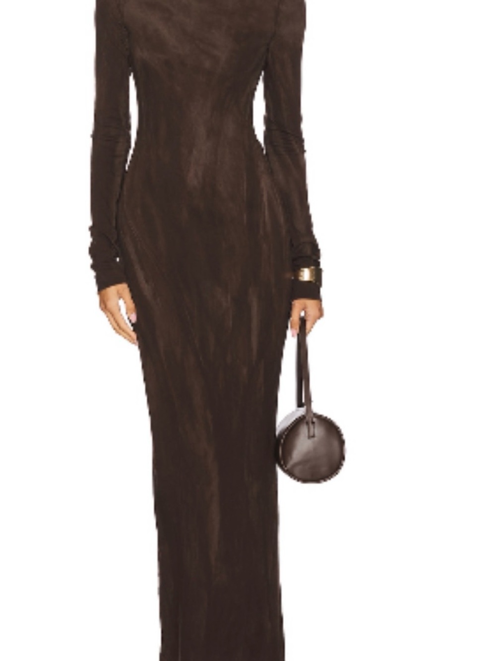 Cotton Citizens Long Sleeve Brown Maxi Dress
